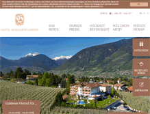 Tablet Screenshot of hotel-burggraeflerhof.com
